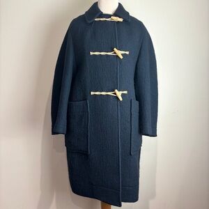 Toast Navy Blue Women's Duffle Coat